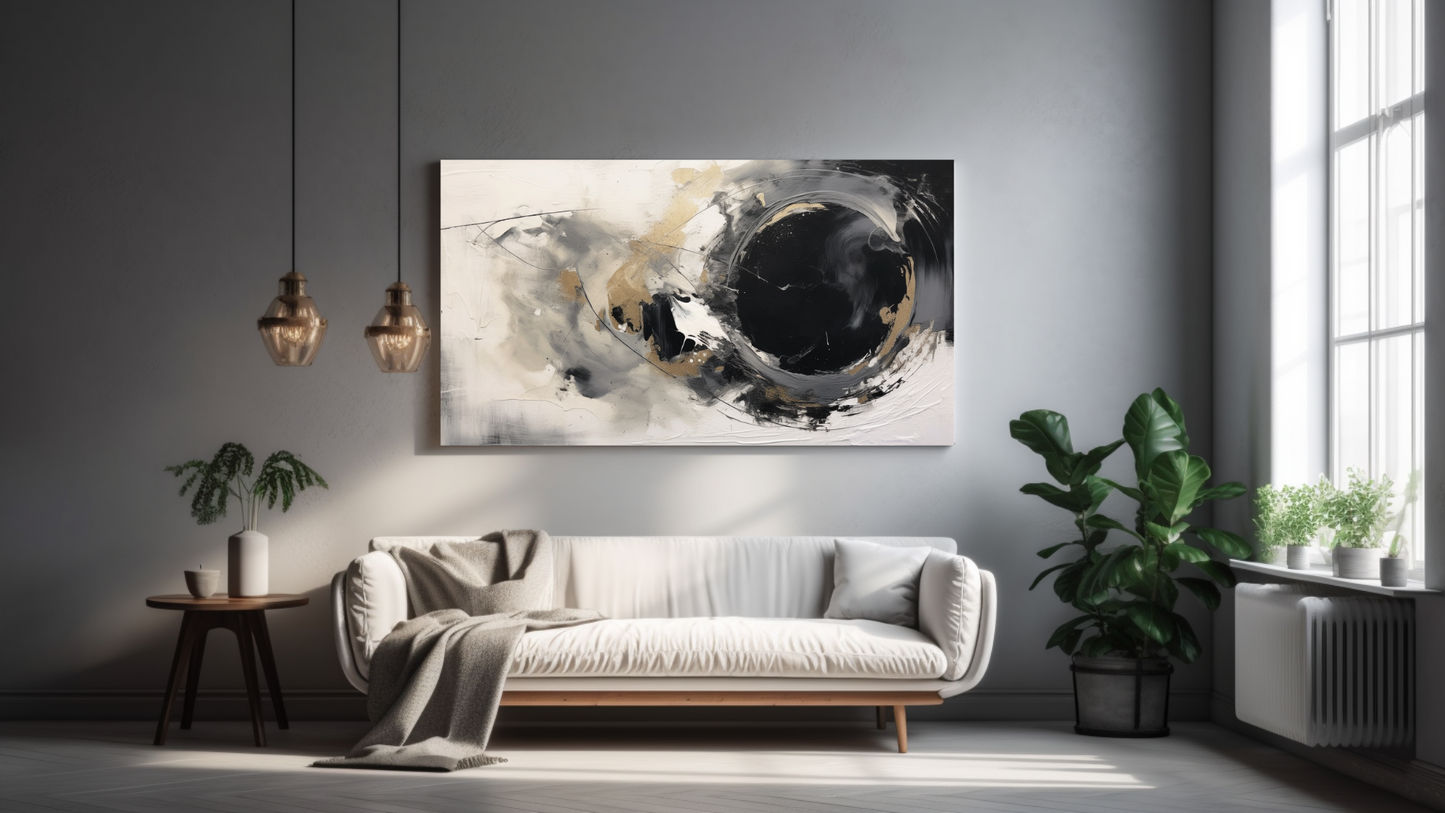 Obraz – Monochromatický Dizajn Abstrakcia – AiArt 16:9