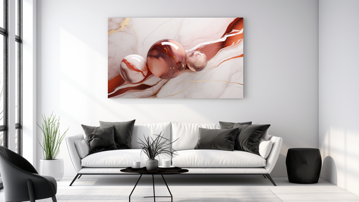 Obraz – Rosegold Mramor I Abstrakcia – AiArt 16:9