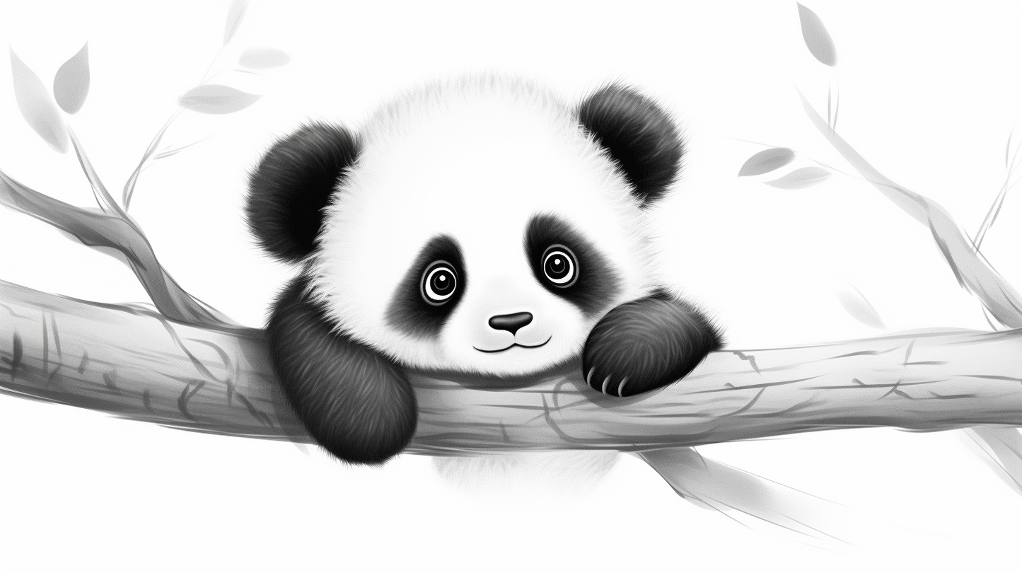Obraz - Panda Deti – AiArt 16:9