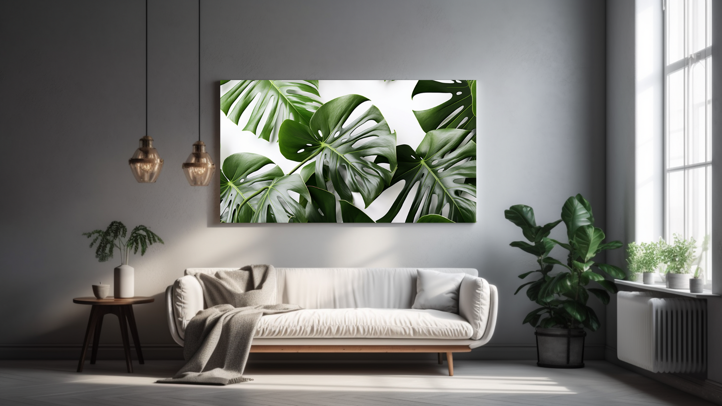 Obraz – Monstera Detail Príroda – AiArt 16:9