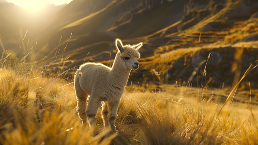 Obraz – Baby Alpaca Príroda AiArt 16:9