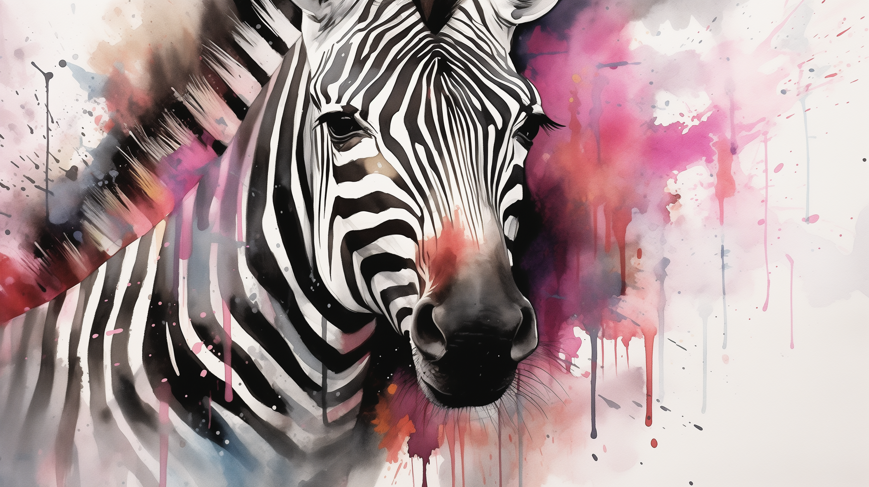 Obraz – Zebra Abstrakcia AiArt 16:9