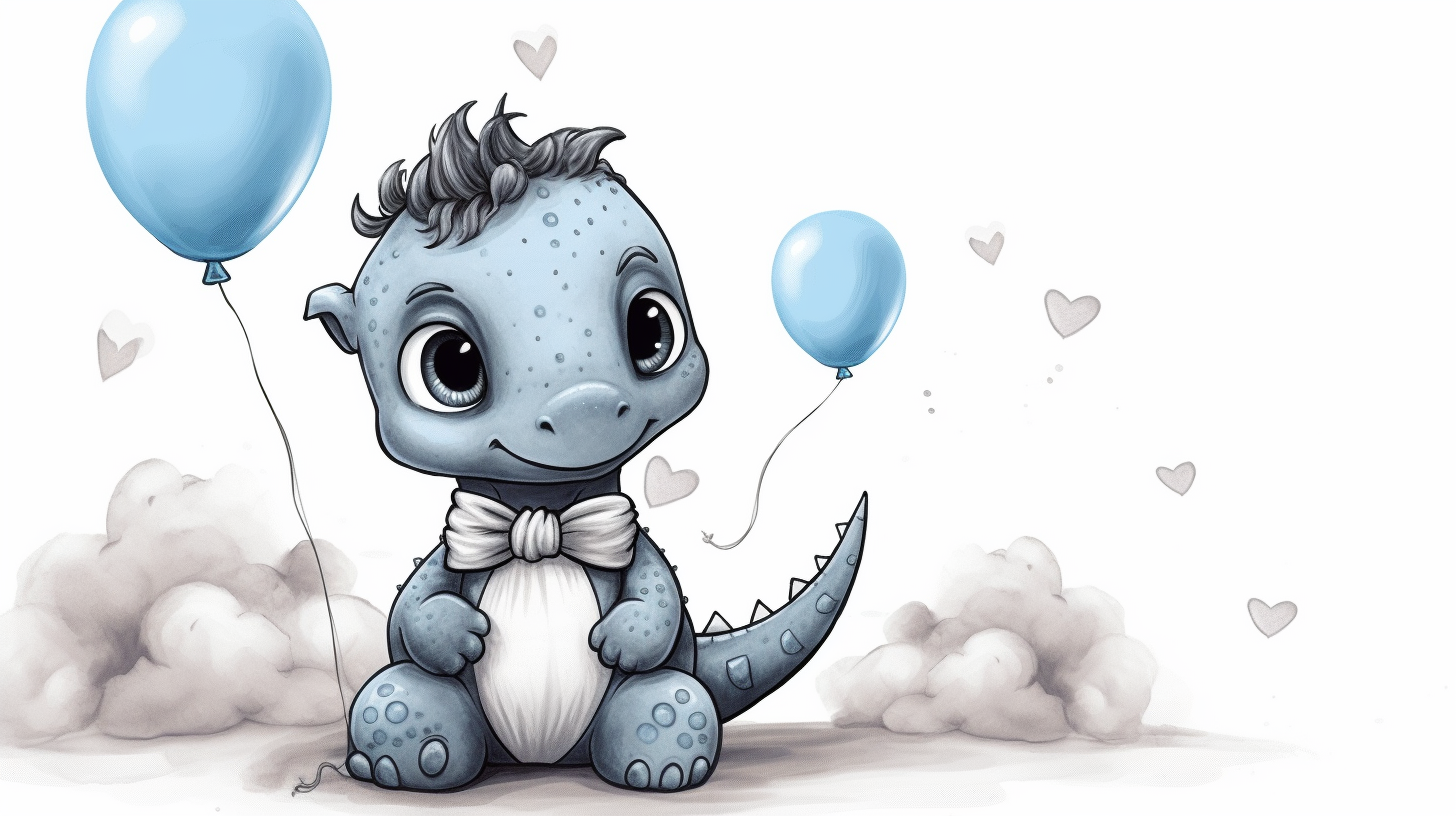 Obraz - Malý Dinosaurus Deti – AiArt 16:9